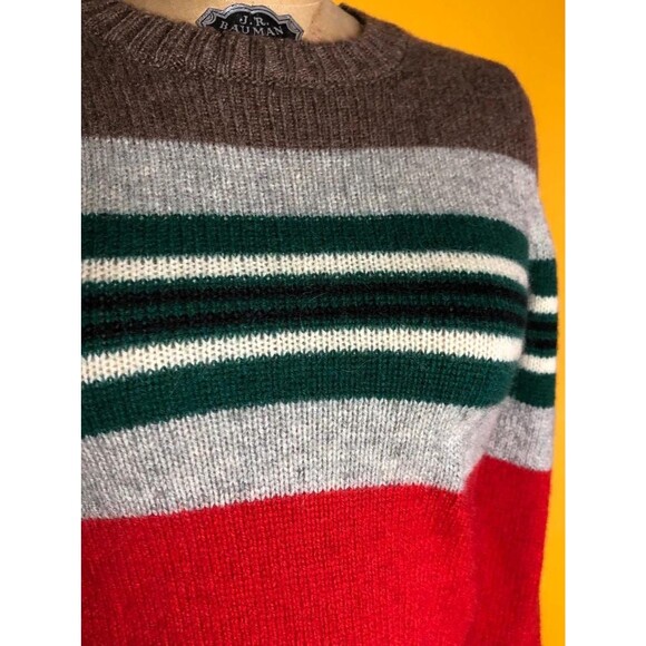 1970s-1980s Michael MILEA BETSEY JOHNSON Striped Wool Blend Sweater. S-M. AS IS - Picture 4 of 10